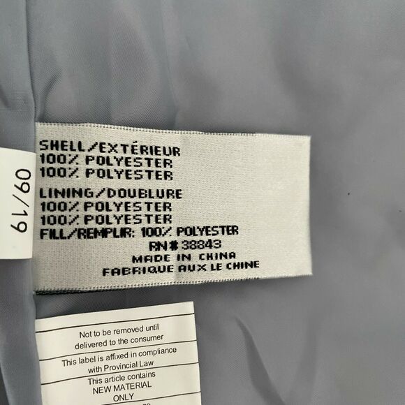 Via Spiga Quilted Cargo Jacket Front Pockets Moonstone Grey S Small - Picture 8 of 10